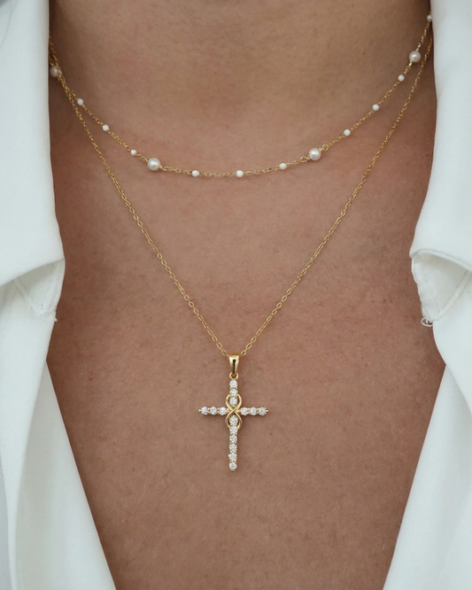Elora Infinity Cross Necklace