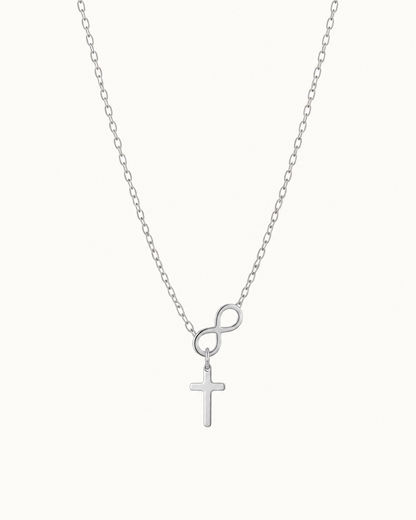 Infinity Necklace in Silver