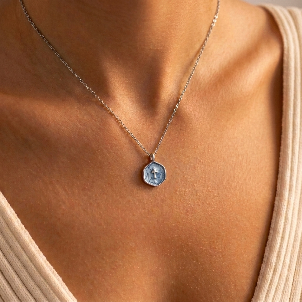 Living Water Necklace In Silver