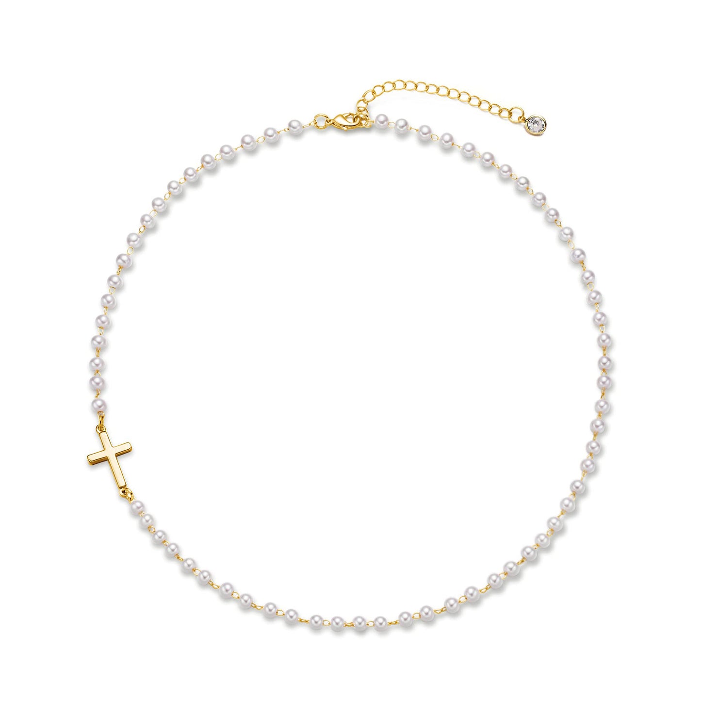 Elora 14k Gold Pearl Necklace