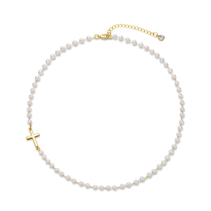 Elora 14k Gold Pearl Necklace
