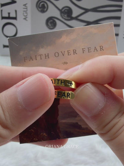 Faith Over Fear Ring