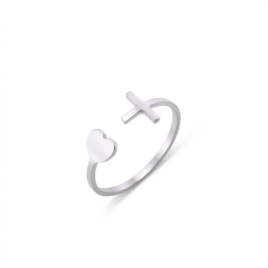 He Is Within Her Heart Ring