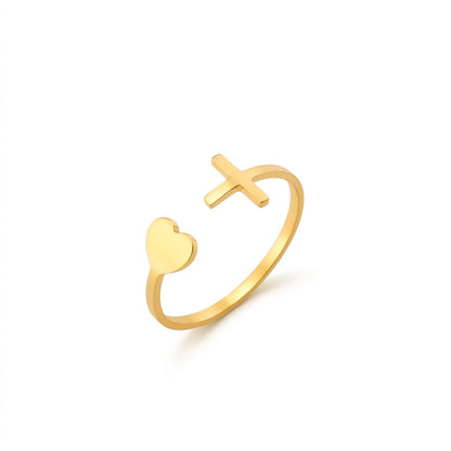 He Is Within Her Heart Ring